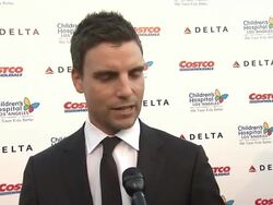 INTERVIEW - Colin Eggelsfield at Children's Hospital Los Angeles Gala: Noche de Ninos Stock Footage