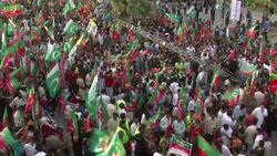 CLEAN : Thousands rally against election rigging in Pakistan News Clip