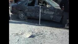 CLEAN : One dead three hurt as Syria rockets hit L News Clip