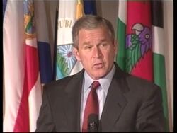 Bush addresses Organisation of American States News Clip