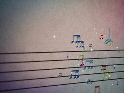 sheet music, musical notation, notes, treble clef Stock Footage