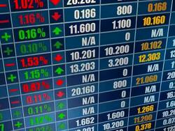 (Loop) Trading Board, Stock Market Stock Footage