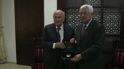 CLEAN : Blatter in Mideast as Palestinians refuse to drop suspension bid News Clip