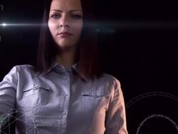 Futuristic Touch Screen Stock Footage