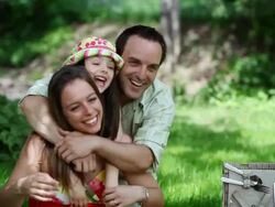 Happy Pic Nic Family Stock Footage