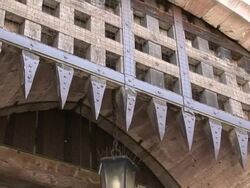 Old Castle Gatehouse (1) Stock Footage