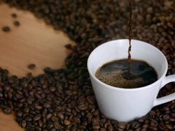 HD Super Slow-Mo: Pouring Black Coffee Stock Footage