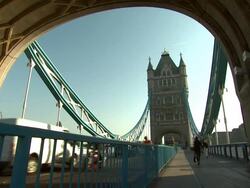 Tower Bridge Olympic London General Views Stock Footage