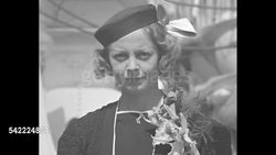 Tennis champion Alice Marble departs US for Wimbledon News Clip