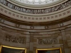 US Capitol Interior of Rotunda and Dome - TU Stock Footage