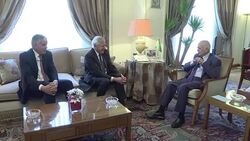 CLEAN : French envoy meets Arab League and Egyptian diplomats in Cairo News Clip