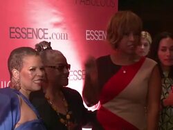 Ntozake Shange, Faith Ringgold and Gayle King Stock Footage