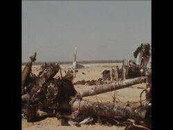 SYND 08/09/1970 WRECK OF HIJACKED JUMBO JET Instructional Video