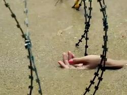 Drowned hand Stock Footage