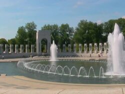 World War 2 Memorial Washington D.C. Stock Footage