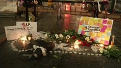 Memorial at Bangkok Bombing Shrine Stock Footage