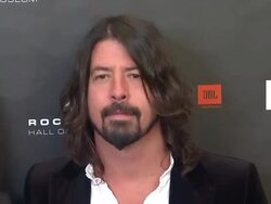 Dave Grohl at 28th Annual Rock and Roll Hall Of Fame Induction Ceremony - Arrivals 4/18/2013 in Los Angeles, CA.(Footage by WireImage Video/Getty Images Entertainment Video) Stock Footage