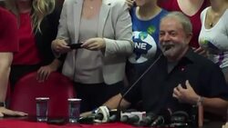 CLEAN : After detention Brazils Lula says felt like a prisoner News Clip