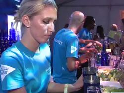 ATMOSPHERE: party at the Official Kickoff Party - MBFW Miami Swim 2012 Stock Footage