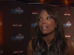 INTERVIEW: Aisha Tyler talking about a cause she's working with, her pilot she did for CBS, doing commentary on Larry King. Stock Footage