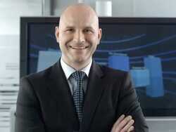 HD DOLLY: Portrait Of A Confident Businessman Stock Footage