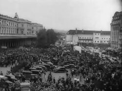 France mobilizes after Nazi invastion of Czechoslovakia Stock Footage