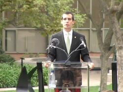 President Bill Clinton Supports Prop 87 Stock Footage