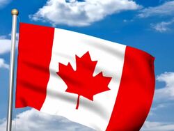 Canadian 3D Flag Stock Footage