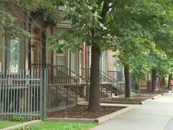 Jogging Down The Street Stock Footage