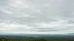 colorful dramatic sky with cloud at sunset Stock Footage