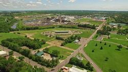 Aerial South Dakota Sioux Falls Stock Footage
