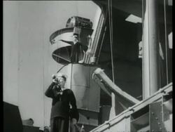 Malta - Royal Naval sailors working on ship, Malta, 1939 Stock Footage