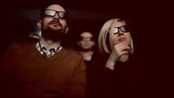 Couple in Cinema Stock Footage