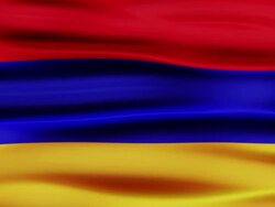 Flag of Armenia Stock Footage
