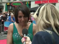 Dame Kelly Holmes at The Great British Premiere of Chariots of Fire at Leicester Square on July 10, 2012 in London, England (Footage by WireImage Video/Getty Images) Stock Footage