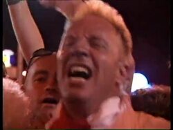 FRANCE: FANS CELEBRATE ENGLAND WORLD CUP WIN OVER COLOMBIA News Clip