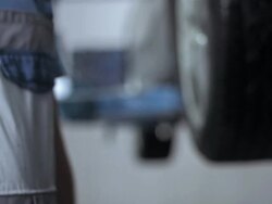 Handing Over A Car Key To Mechanic Stock Footage