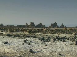 WS ZI Mars planet / Djibouti ( Abe Lake), Djibouti Stock Footage