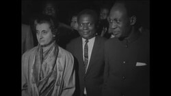 CAN724 KWAME NKRUMAH ARRIVES IN INDIA FOR TALKS WITH INDIRA GANDHI EN ROUTE TO HANOI Instructional Video
