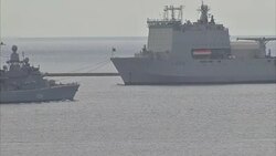 Naval ships in Plymouth Sound News Clip