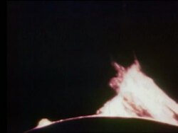 Solar flares / Apollo 17 Stock Footage