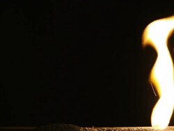 Fuse Fire Leads to Flaming Inferno Stock Footage