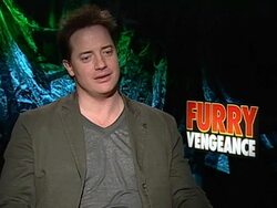 INTERVIEW: Brendan Fraser on the stunts his character was put through at the 'Furry Vengeance' Junket at Los Angeles CA. (Footage by WireImage Video/GettyImages) Stock Footage