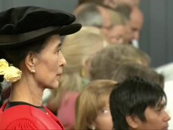 Aung San Suu Kyi Given Freedom of Oxford Honour News Clip