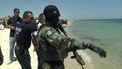 Armed Security On Sousse Beach News Clip