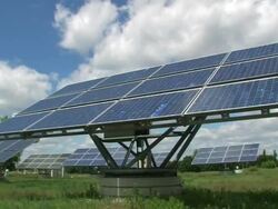 Solar Panels - Alternative energy Stock Footage