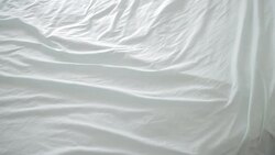 Unmade bed Stock Footage