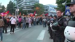 CLEAN : Protest after Macedonia parliament violence News Clip