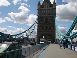 The tower bridge, London Stock Footage