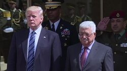 CLEAN : Trump meets Palestinian leader Abbas in Bethlehem (2) News Clip